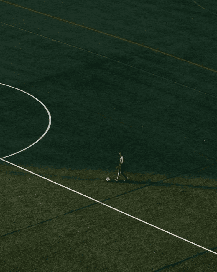 Athlete on a sports field